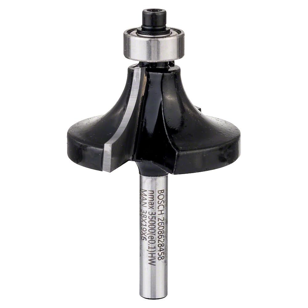 Bosch 1 x frez zaokrąglający PRO (do miękkiego drewna, twardego drewna, Ø 38,1 mm, profesjonalne akcesoria, frezarka ręczna, frezarka krawędziowa)