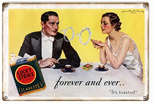 Amazon.com: Victory Vintage Signs Reproduction Lucky Strike Cigarettes  Forever and Ever Tobacco Sign : Home & Kitchen