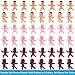 selizo Mini Plastic Babies, 240pcs Tiny Babies, Ice Cube Small King Cake Babies for My Water Broke Baby Shower Game (3 Colors)