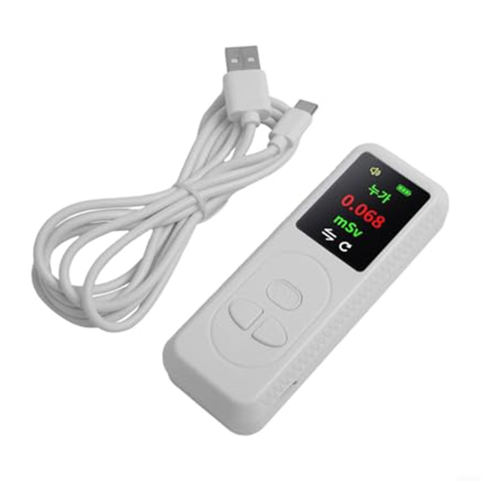 Compteur Geiger radioactivité - Compteur Geiger - Détecteur de rayonnement avec écran couleur TFT - Appareil de mesure du rayonnement nucléaire - Rechargeable via USB-C