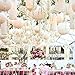 UNIQOOO 24PCS White Paper Lantern Wedding Party Decoration Set, Hanging Japanese Lantern Decor, Easy Assemble, For Home Outdoor Baby Bridal Shower, Birthday Favor Supply, Assorted 12 Inch, 10, 8, 6, 4