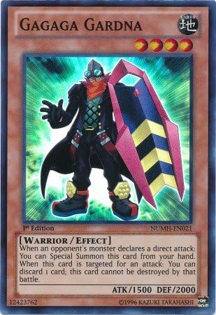 YU-GI-OH! - Gagaga Gardna (NUMH-EN021) - Cazadores de Números - 1ª Edición - Super Rare
