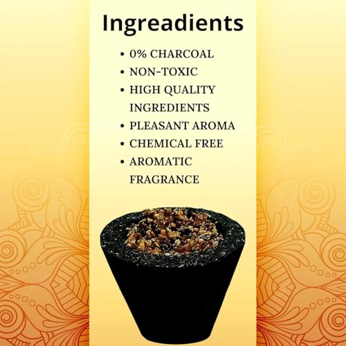 Image of Sambrani Guggul Dhoop Cups (Pack Of 5, 60 Cups) for Pooja & Havan at Home, Office, Temple & Festivals | Natural Original Guggal Dhoop Cones, Loban Fragrance, Dhuni Cup (Includes 1 Burner Plate)