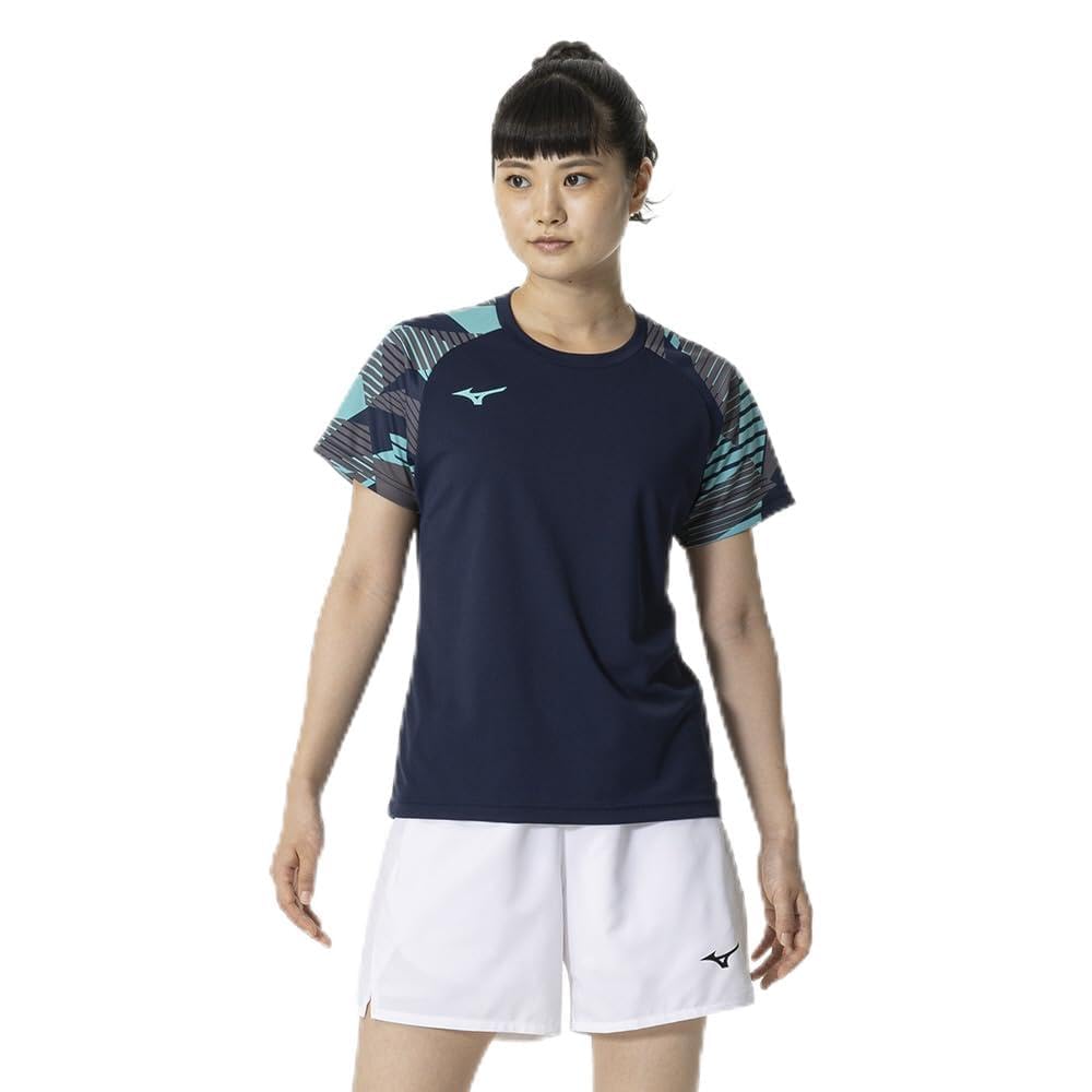 Amazon.co.jp: [ミズノ] テニス バドミントン ゲームシャツ 半袖