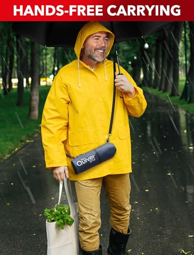 Image of Repel Windproof Travel Umbrella - Compact & Withstands Winds up to 100MPH, Strongest Premium Auto Folding Umbrella for Rain and Sun - Durable, Light & Portable for Women & Men, Fits Backpacks & Cars