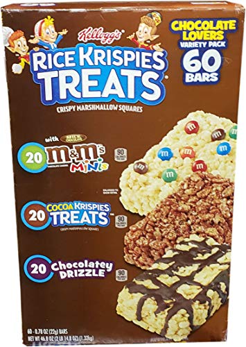 Kellogg s Rice Krispies Treats, Crispy Marshmallow Squares Variety bars (60 pack)
