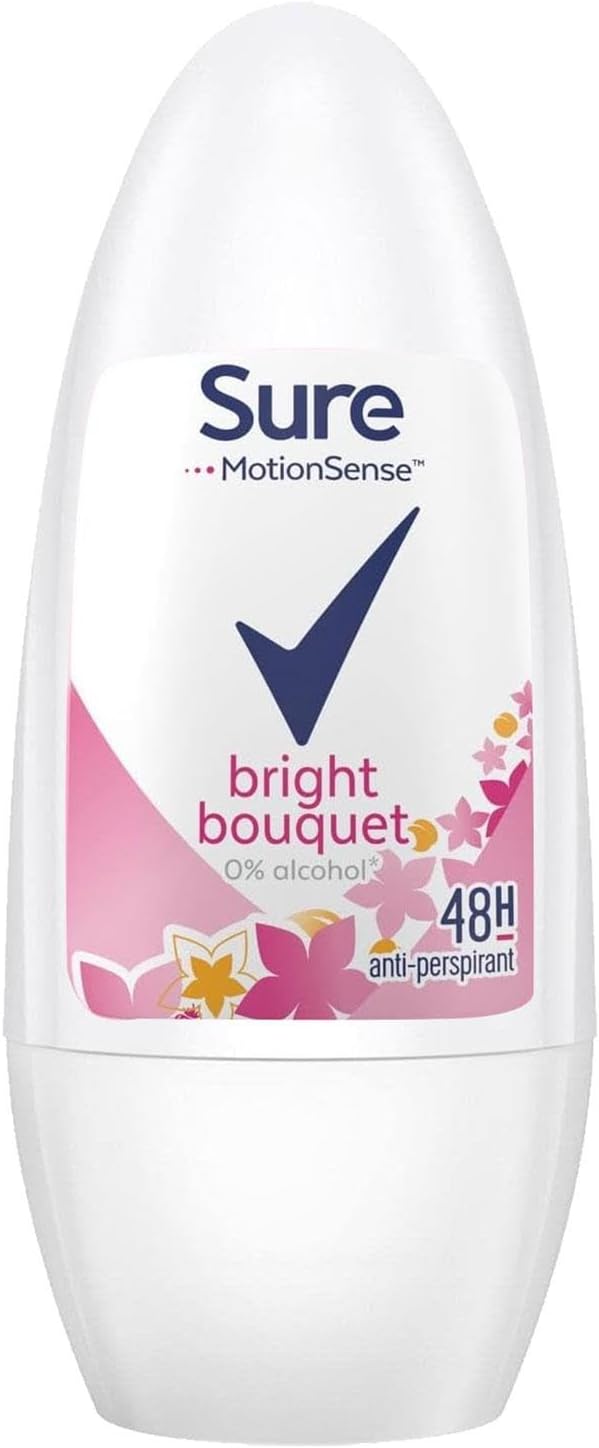 Sure Fragrance Collection Bright Anti-Perspirant Deodorant Roll-On, 50ml