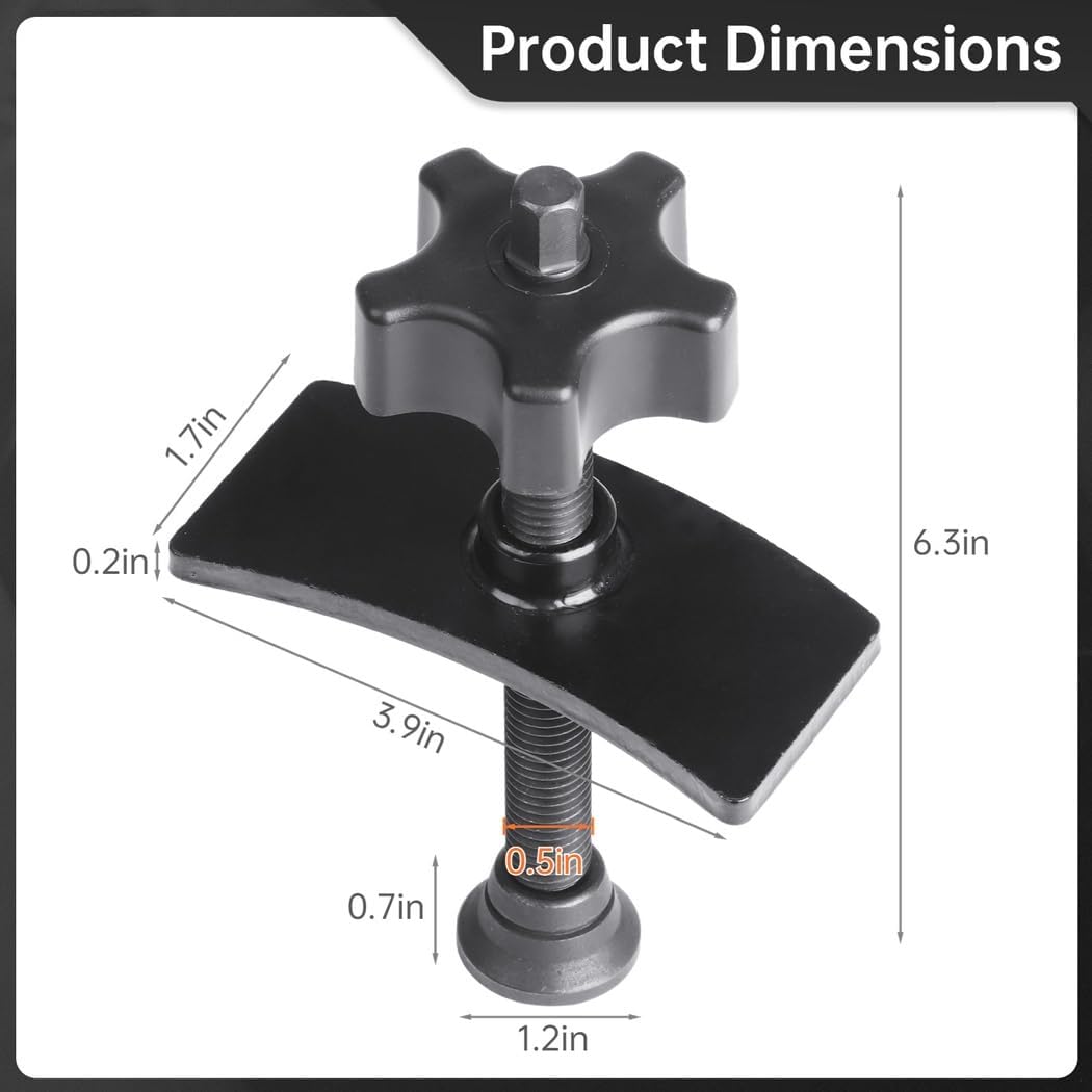 Brake Pad Spreader for Heavy Duty Use, Swivel Brake Piston Separator, Adjustable Brake Repair Tool for Caliper Reset and Pad Compression