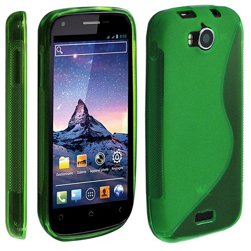 King-HighTech - Housse Etui Coque en Gel TPU Vert pour Wiko Cink Peax 1 et 2