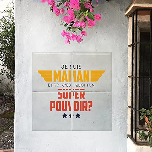 Carreaux céramique décoratif mural 40x40 idée cadeau maman