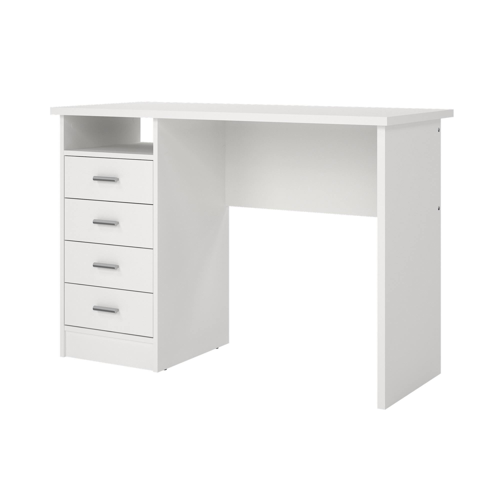 Escritorio Segre White Mesa de Estudio con 4 Cajones en Color Blanco 111 x 49 x76 cm