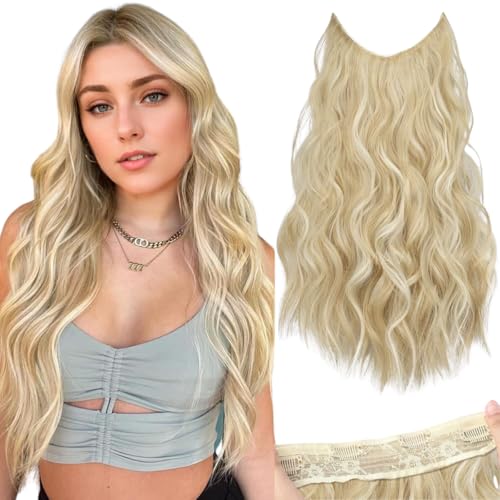 Cabelo Ondulado Bio Humano 65cm - Fio Invisível Tic Tac - Extensã...