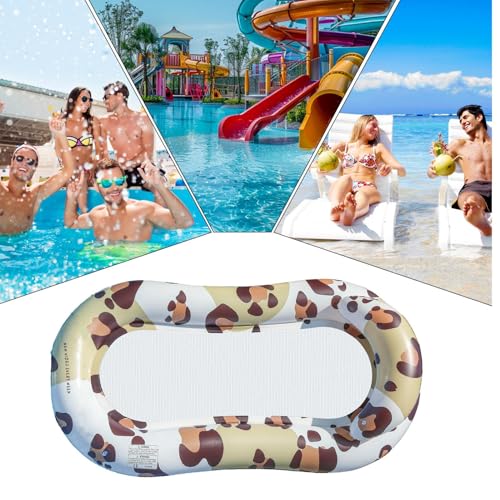 Lit de relaxation gonflable durable pour piscine et matelas flottant de lac