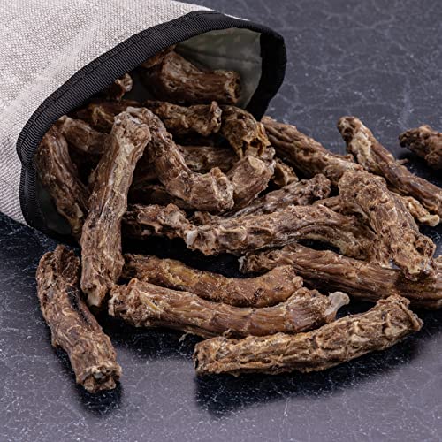 naftie Kausnacks Hühnerhälse getrocknet - für artige Hunde - Vitamine Proteine Calcium - Kauartikel Barf-Snacks Leckerli Training & Belohnung - 250g
