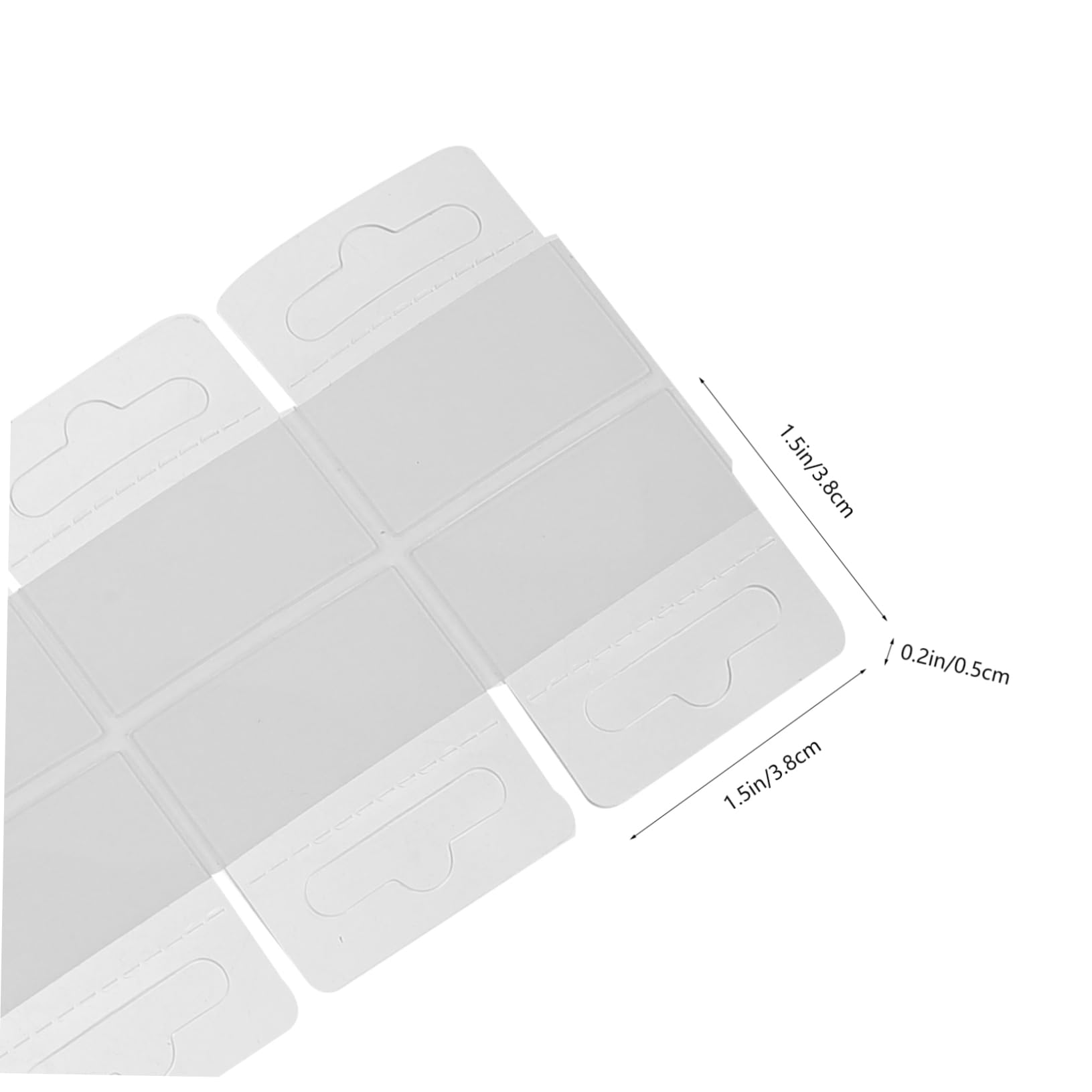 OFFSCH Self-Adhesive Hanging Tabs 500 Pieces Slat Wall Hooks Sticky Hooks for Hanging Retail Display Hangers Ceiling Hooks