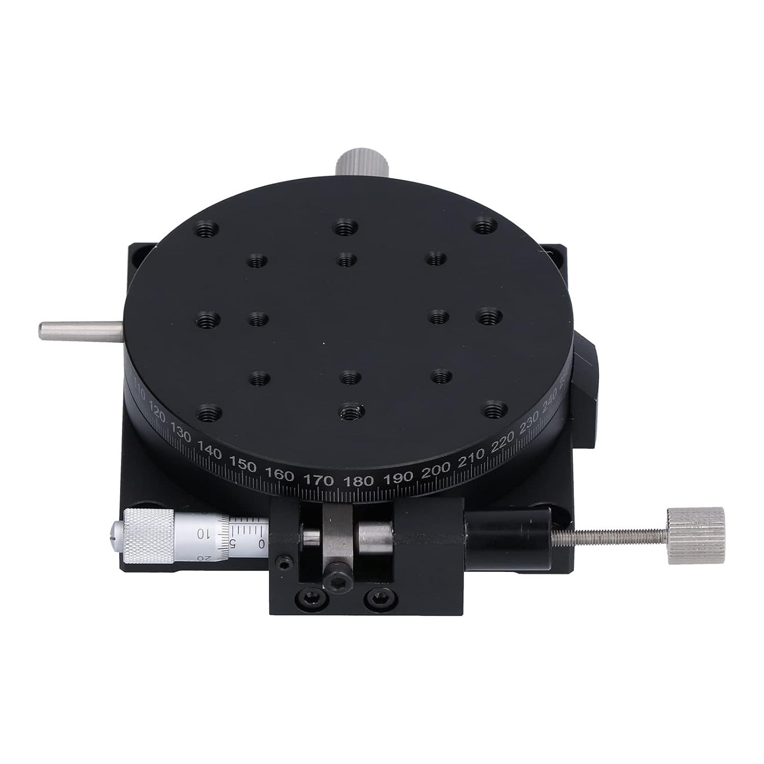 Herwey Xu2011Axis Linear Stage Manual Twist Fineu2011Tune Platform Sliding Table Aluminum Alloy Sp80a Db40 Linear Sliding Table X Axis Linear Stage