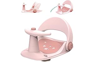 Xifaminy Baby Bath Tub Sit Up Seat Chair: Safe and Comfy Bathing...