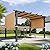 Aoxun 10'x12' Outdoor Retractable Pergola with Adjustable Roof, Modern Metal Patio Aluminum Pergola with Sun Shade Canopy, Brown Shade Cover for Garden, Backyard and Deck