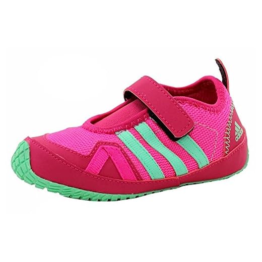 adidas Toddler Girl's Boat AC I Shock Pink/Green Glow/Pink Water Shoes Sz: 8T