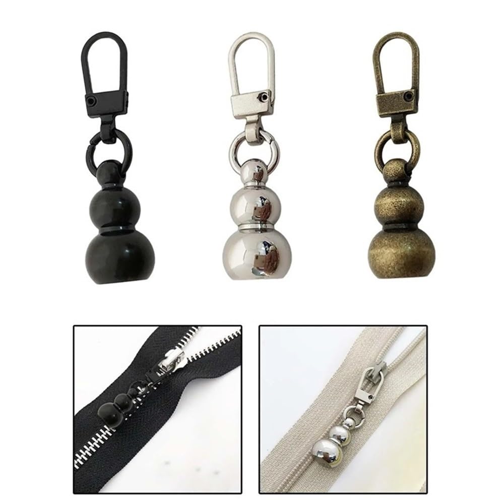Tirador de cremallera de repuesto multifuncional, tirador de cremallera de repuesto, accesorio de tirador de cremallera universal, pequeño reparador de cremallera ajustable, tirador de cremallera comp