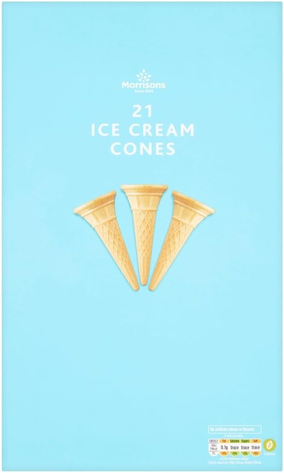 Morrisons Ice Cream Cones, Pack of 21 Amazon.co.uk Grocery