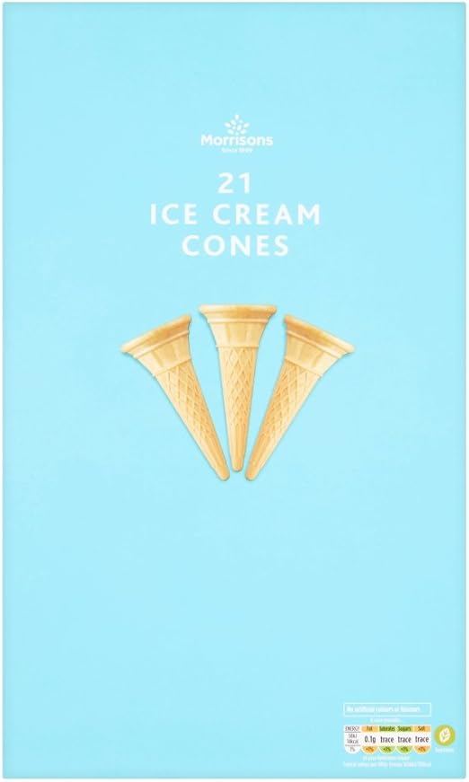 Morrisons Ice Cream Cones, Pack of 21 Amazon.co.uk Grocery