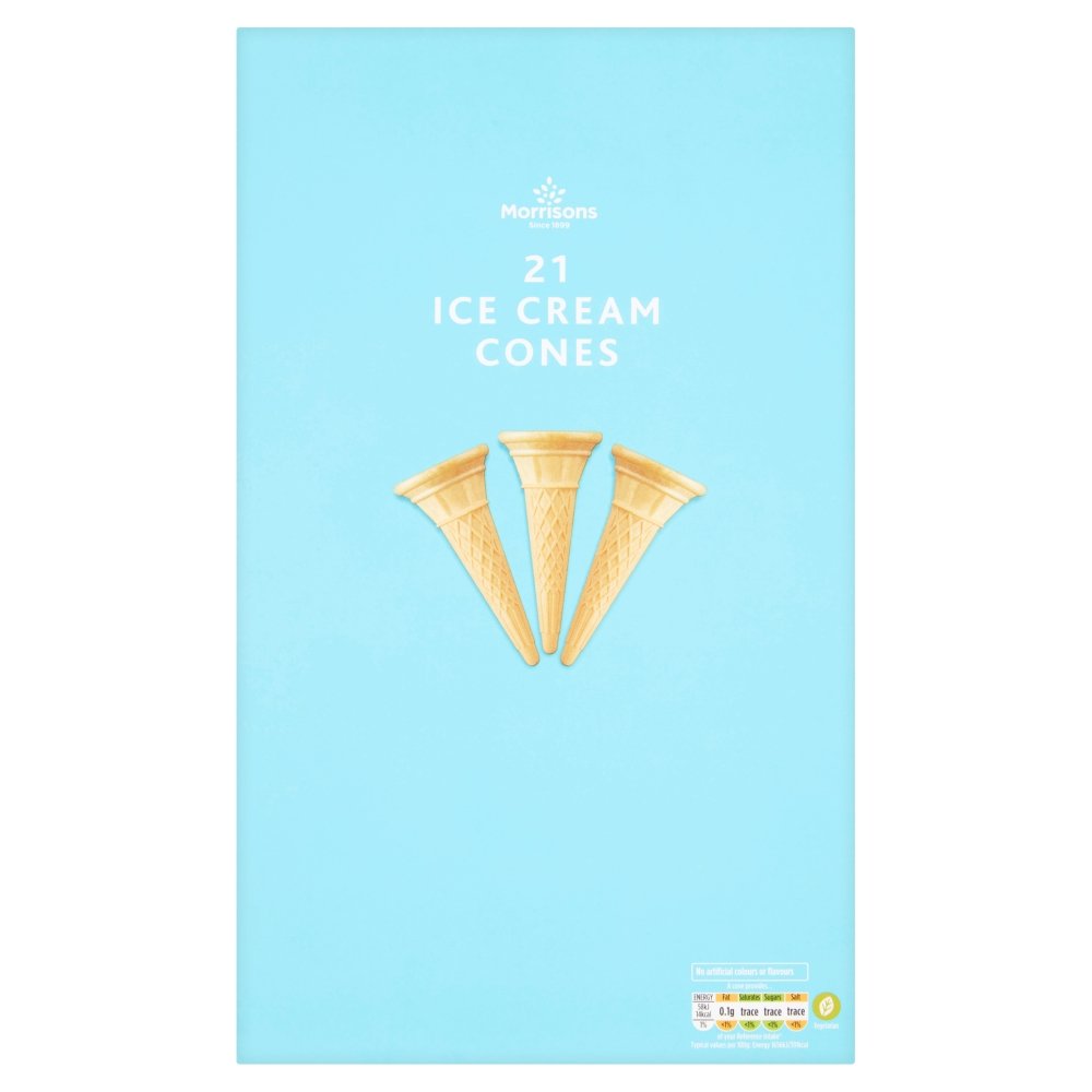 Morrisons Ice Cream Cones, Pack of 21