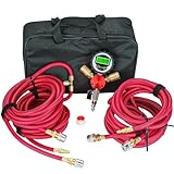 WYNNsky 4 Tire Inflation Deflation System, 1/4ββ Rubber Hose with Air Chuck, Digital Tire Pressure Gauge