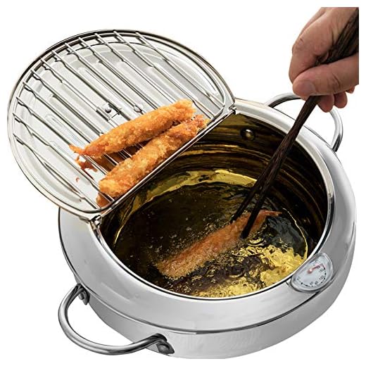 Yopay Stainless Steel Deep Fryer Pot