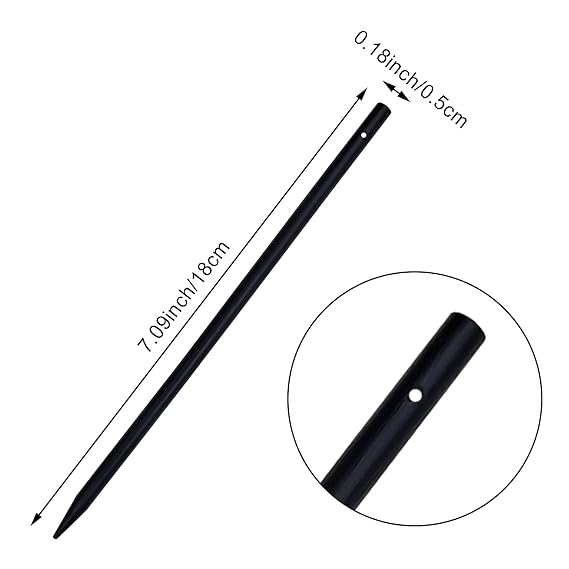 60 PCS Vintage Wooden Hair Sticks, Pencil Hair Pins, Black Chopstick Bun Clips for Women and Girls, Decorative Hairstyle Holder (with Hole)