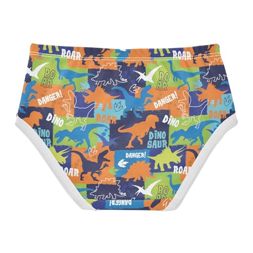 Little Girls' Soft Cotton Underwear Kids Breathable Comfort Bright Dinosaurs Panties Briefs Toddler2