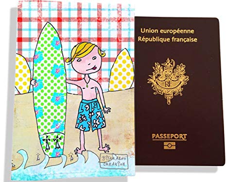 Protège passeport garçon enfant, porte-passeport, range passeport PP7077