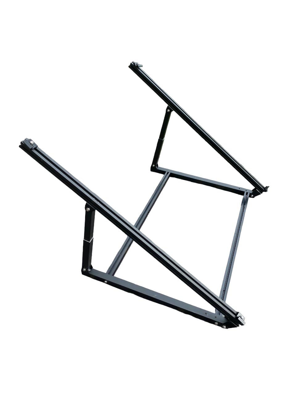 ProfilSun Easy - Kit de soporte completo independiente y regulable para paneles solares de aluminio negro