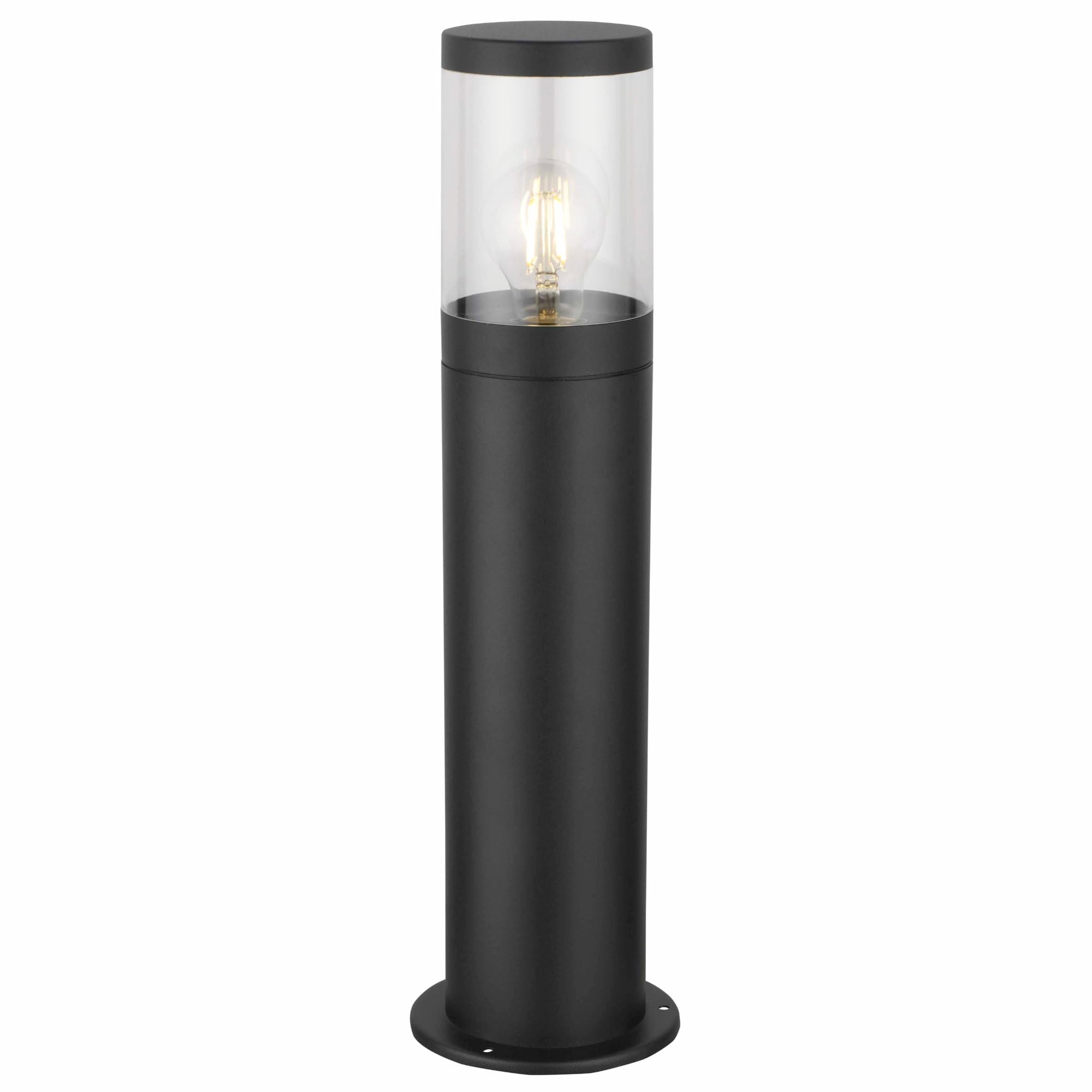B&Q -  Storm Black Ip44 Outdoor 50Cm Post Light