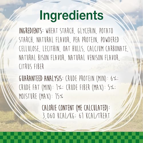 Image of Nylabone Healthy Edibles Wild Dog Treats, Bison Flavor, Small, 8 Count | Natural dog chew bones, made in the USA, highly digestible dog chews, long lasting chews for small dogs up to 20 lbs