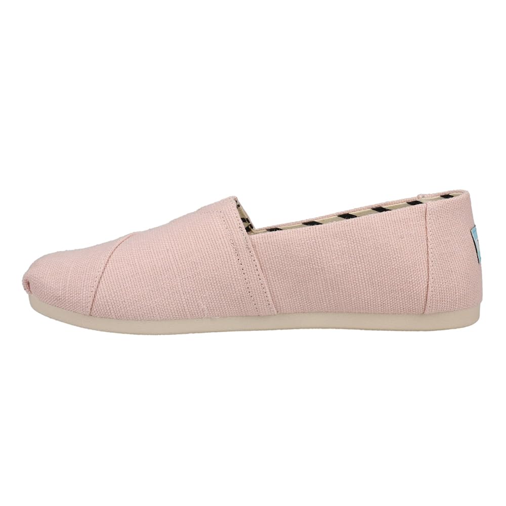 TOMS Womens Alpargata Slip On Flats Casual Pink Size B