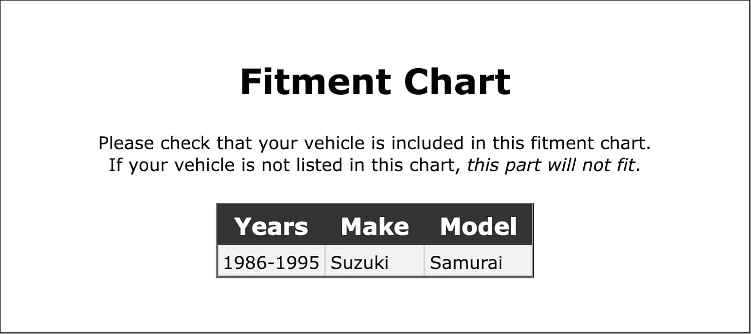 Alternator Bearing Compatible With Suzuki Samurai 1986 1987 1988 1989 1990 1991 1992 1993 1994 1995 PC-407507