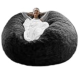 RAINBEAN Bean Bag Chair Cover(it was only a Cover, not a Full Bean Bag) Chair Cushion, Big Round Sof