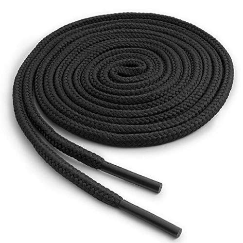 Buy SMARTBUYER Polyester Oval Unisex Black Shoelaces for Casual Sports