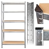 hanSe tools Schwerlastregal ist ganze 180cm Hoch und mit 5 Regalböden ausgestattet, die danke einer Breite von 90cm und einer Tiefe von 40cm einiges an Platz bieten. Kurzum: 180x90x40cm - das sind die perfekten Maße.
