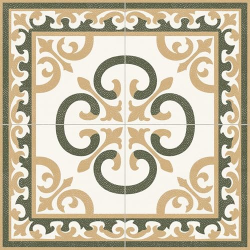 Carreaux de sol amovibles pour créer une ambiance baroque et chaleureuse dans votre salon