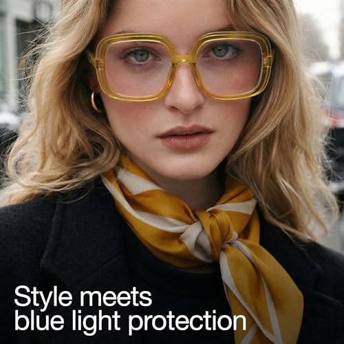 Image of miyya Blue Light Blocking Glasses for Women, Blue Light Glasses for Women Oversized Fashion Glasses