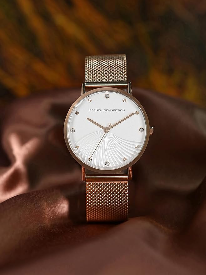Image of French Connection White Dial Analog Watch for Women-FCC01GM