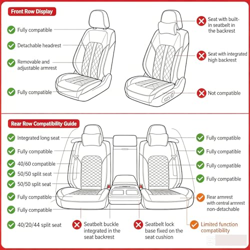 Housse de siège auto complète Peugeot 106 206 207 208 protection banquette arrière - 7