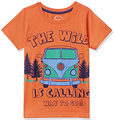 Image of Easybuy Boy's Slim T-Shirt (SS21SK05BX Orange 8Y)
