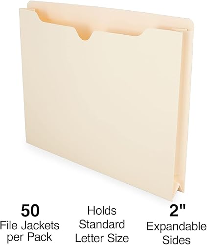 Miniatura 2 de Staples Carpetas de archivos de chaqueta, lados expandibles de 2 pulgadas, tamaño carta, perfectas para el hogar, la oficina o el aula, paquete de