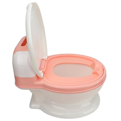 Miniatura 9 de Silla de inodoro de entrenamiento para bebés con diseño multifuncional, cuenco desmontable y material de polipropileno para niños y niñas (blanco)