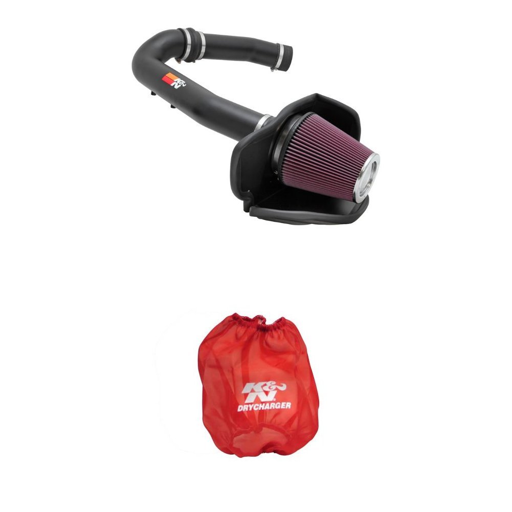Photo 1 of K&N 77-1560KTK Performance Air Intake System with Red Air Filter Wrap