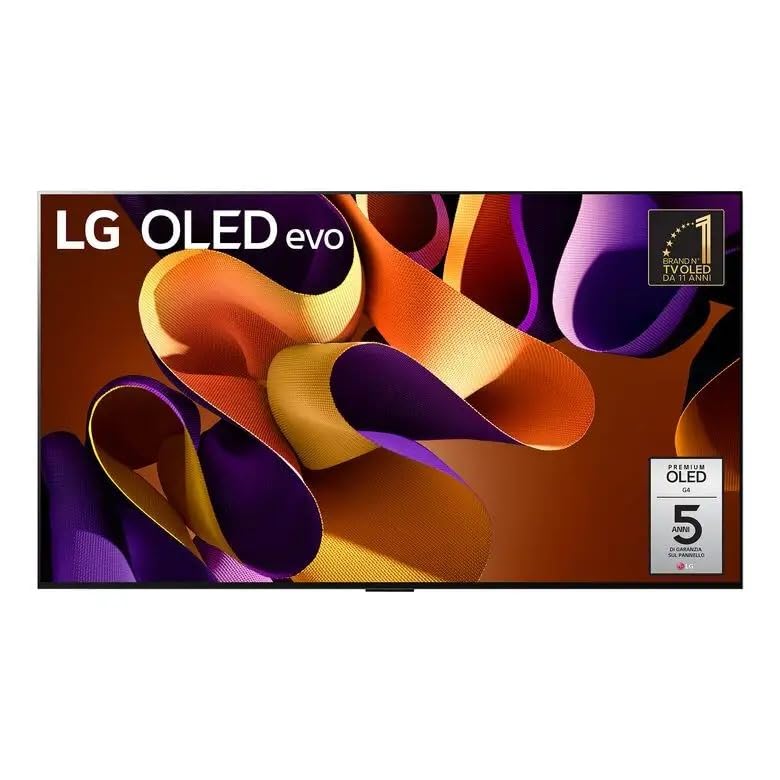 LG OLED evo 77 Zoll, Serie G4 2024, OLED77G45LW, Smart TV 4K, One Wall Design, α11 Prozessor, Brightness Booster Max, 60W, Dolby Vision, Wi-Fi 6, 4 HDMI 2.1 4K@144Hz, GSYNC, VRR, ThinQ AI, webOS 24