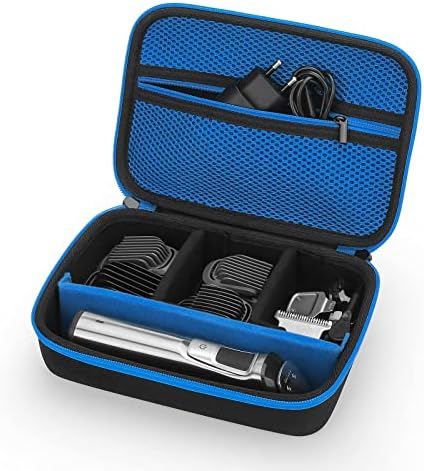 Yinke Case for Braun All in one Trimmer BT3221 MGK3021 MGK5280 MGK3221 BT5260 BT3240 MGK5080 Beard Trimmer and Hair Clipper, Travel Hard Case Carrying Protective Cover Storage Bag (Blue)
